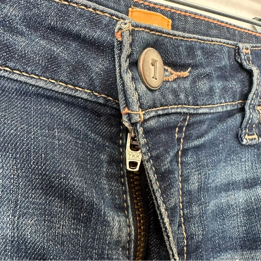 Pilcro and the Letterpress Womens straight dark wash distressed FV/‎ EDIT Jeans
